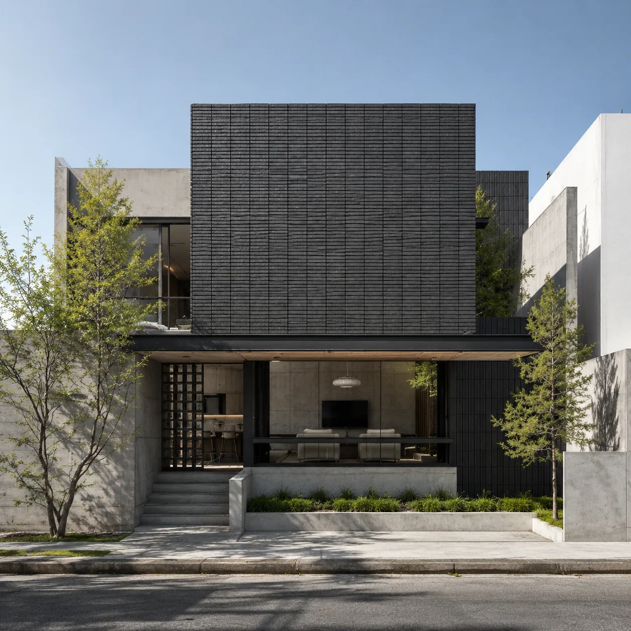 Render — Casa con terraza